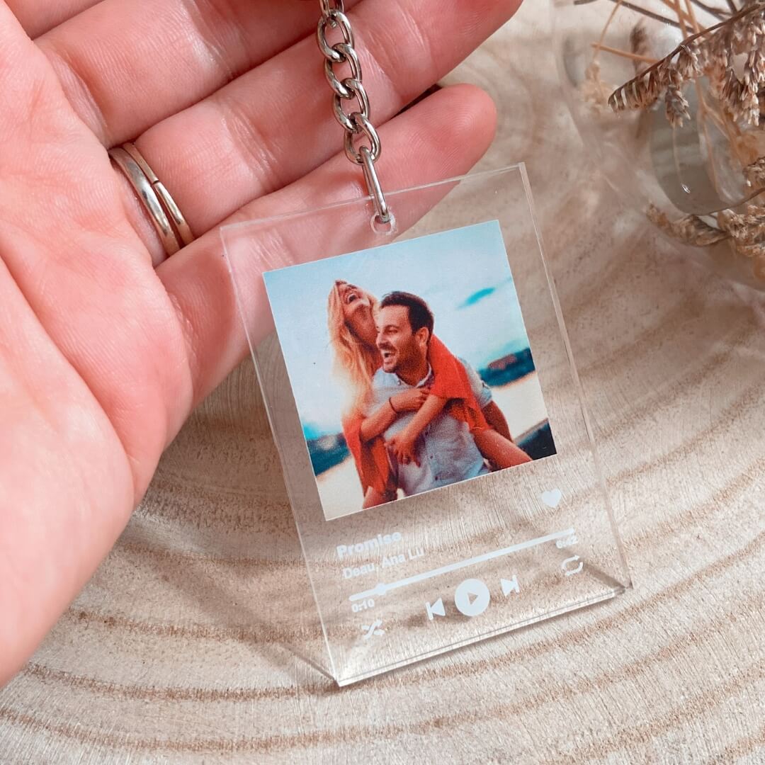 Unique keychain with Photo and personalization