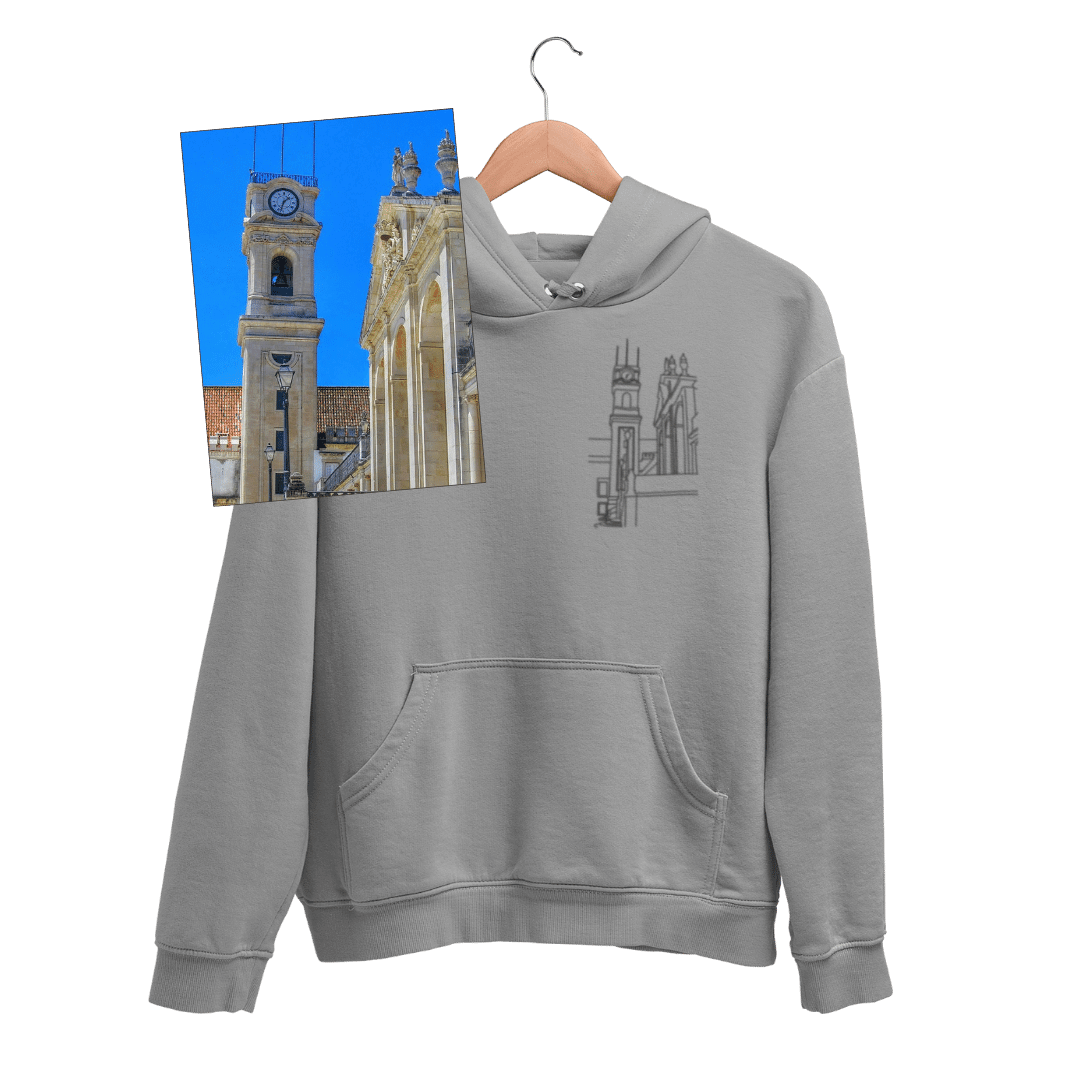 Custom Photo Hoodie - Personalized Gift with Sweatshirt - Unique Design - Grey
