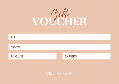 Customizable Gift Card Perfect for Any Occasion - Vinyl Artwork